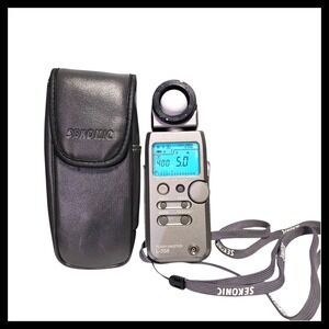 Sekonic Flash Master Digital L-358 Camera Light Meter‎ Module Strap Case